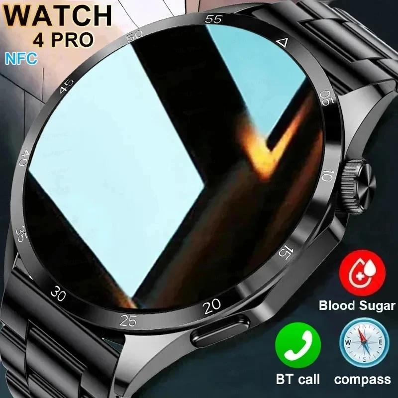 2024 Watch 4 MAX NFC Ʈġ, AMOLED HD ũ,  ȭ, ǰ ͸ Ʈ ġ,   